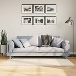 vidaXL Tapis ISTAN à poils longs aspect brillant crème 80x150 cm