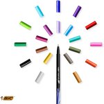 Lot de 6 Stylos feutre à pointe fine 0.4mm Couleurs Pastel Assorties BIC