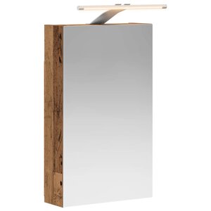 vidaXL Armoire Miroir de Salle de Bain Bois ancien 30 x 10 5 x 50 cm