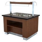 Buffet chaud avec 3 bain marie gn 1/1 - combisteel -  - acier inoxydable 1300x1000x900/1450mm