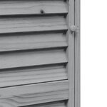 vidaXL Abri de jardin Gris 59 x 56 x 176 cm Bois de Sapin Massif