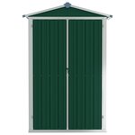 vidaXL Abri de jardin Vert 116x45x175 cm Acier galvanisé