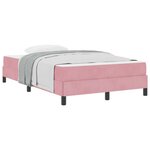 vidaXL Lit à ressorts avec matelas Rose 120 x 200 cm tissu