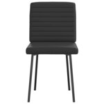 vidaXL Chaises à manger lot de 4 noir similicuir