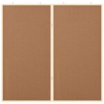 vidaXL Tableau en liège Marron 100 x 1.4 x 100 cm Bois massif en pin