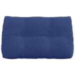 vidaXL Coussin de Dos Bleu police 80 x 24 x 50 cm Velours