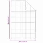 vidaXL Duvet d'hiver Blanc 140 x 220 cm Plume