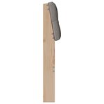 vidaXL Tête de lit capitonnée Taupe 100 cm Pin massif