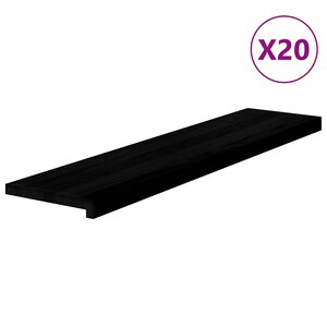 vidaXL Marches d'escalier 20 Pièces marron foncé 110x25x2 cm chêne massif