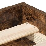 vidaXL Cadre de lit sans matelas chêne fumé 140x200 cm