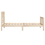 vidaXL Cadre de lit sans matelas bois massif 90x200 cm