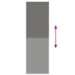 vidaXL Store enrouleur occultant largeur du tissu 60 7 cm polyester