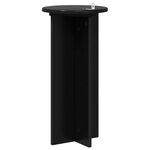 vidaXL Support de Plante 2 pièces Noir 29 5 x 29 5 x 60 cm