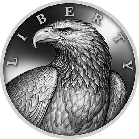 Lyberty eagle 1 oz silver proof monnaie 1000 satoshi united crypto states 2023