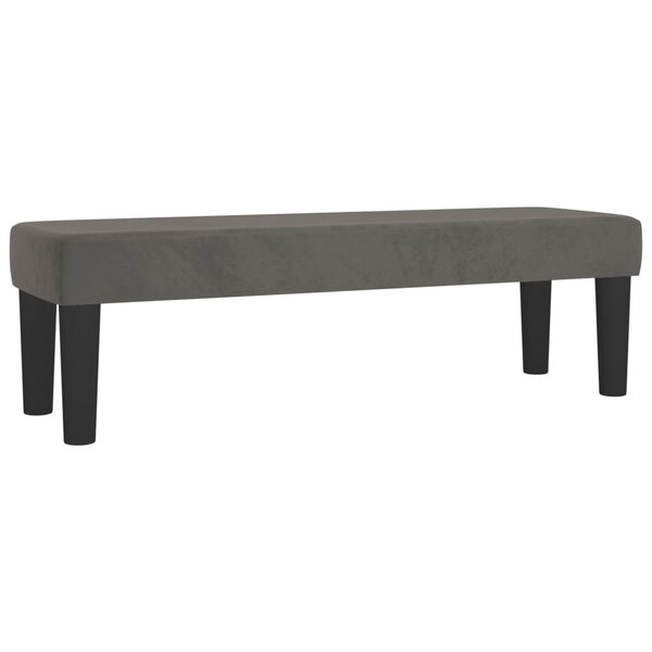 Banc banquette 100 x 30 x 30 cm velours gris foncé 02_0010677