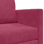 vidaXL Canapé-Lit 110cm Bordeaux Velours