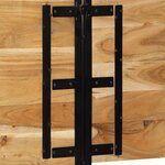 vidaXL Tête de lit 180 cm bois massif d'acacia et fer