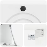 vidaXL Meuble TV mural Montage mural Blanc brillant 59 5 x 31 x 30 cm