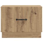 vidaXL Table basse Chêne artisanal 49 x 50 x 37 cm Bois d'ingénierie