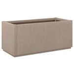 vidaXL Jardinière marron clair 80x36x35 cm PP