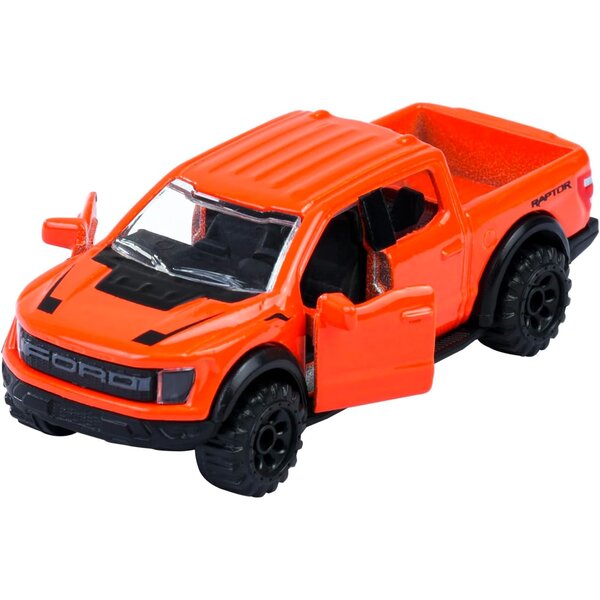 Majorette 212053052Q39 - Premium Cars - Ford F-150 Raptor (7 5 cm) avec carte à collectionner