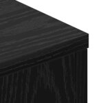 vidaXL Cabinet de Tête de Lit Chêne noir Bois d'ingénierie