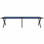vidaXL Lit de camping pliant Bleu Tissu Oxford