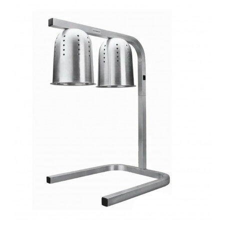 Chauffe frites professionnel 2 lampes infrarouge - atosa - gris -  x350xmm