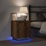 vidaXL Cabinet de chevet avec Bois Ancien 39 x 34.5 x 50 cm