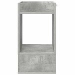 vidaXL Table d'appoint Gris béton 30 x 30 x 56 cm Bois d'ingénierie