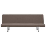 vidaXL Canapé-lit Taupe Polyester