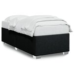 vidaXL Cadre de lit Noir 80x200 cm Tissu