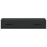 vidaXL Table d'appoint murale Noir 87 5 x 34 5 x 17 cm