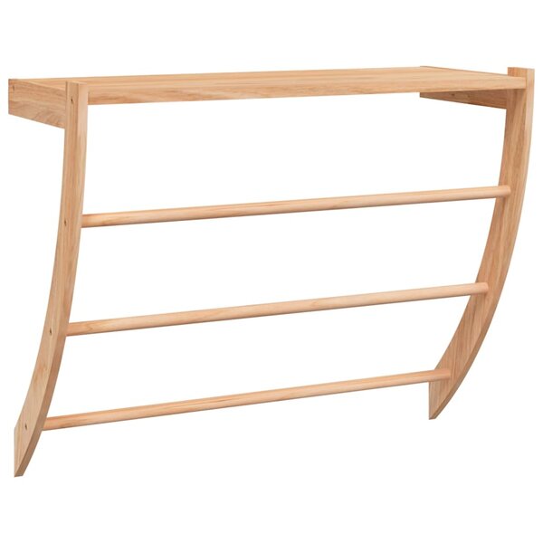 vidaXL Porte-serviette 60x25 5x49 cm Bois massif de noyer