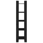vidaXL Bibliothèque/Séparateur de pièce Noir 41x35x160 cm Pin massif