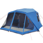 vidaXL Tente familiale 10 personnes bleu libération rapide imperméable