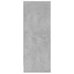 vidaXL Armoire à chaussures Gris béton 60x35x92 cm Bois d’ingénierie