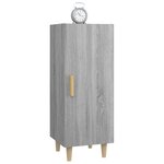 vidaXL Buffet Sonoma gris 34 5x34x90 cm Bois d'ingénierie