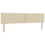 Lit coffre vidaXL avec matelas crème 200x200 cm tissu
