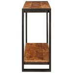 vidaXL Table console 90 x 33 x 75 cm Bois de manguier brut massif