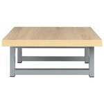 vidaXL Meuble de salle de bain en deux pièces Céramique Chêne