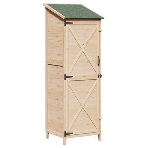 vidaXL Abri de jardin Naturel 59 5 x 56 x 176 5 cm