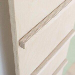 Jeu d'équilibre et motricité PIKY - bois naturel et rose
