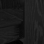 vidaXL Bureau Chêne noir 122 x 67 x 145 cm Bois d'ingénierie