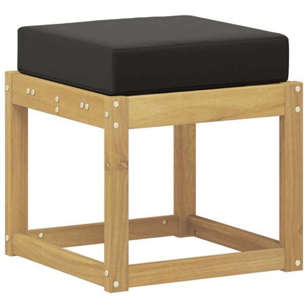vidaXL Banc de Jardin Blanc 43 x 43 x 45 cm Bois d'Acacia Massif