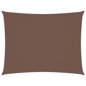 vidaXL Voile de parasol tissu oxford rectangulaire 2 5x3 5 m marron
