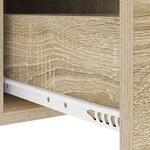 vidaXL Armoires de chevet 2 Pièces Chêne sonoma 30 x 48 x 61 cm