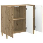 vidaXL Buffet Chêne artisanal 89 x 34 5 x 80 cm Bois d'ingénierie