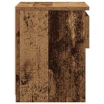vidaXL Tables de chevet 2 Pièces vieux bois 40x30x39 cm bois ingénierie