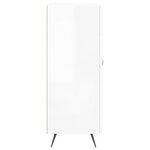 vidaXL Buffet Blanc brillant 69 5x34x90 cm Bois d'ingénierie
